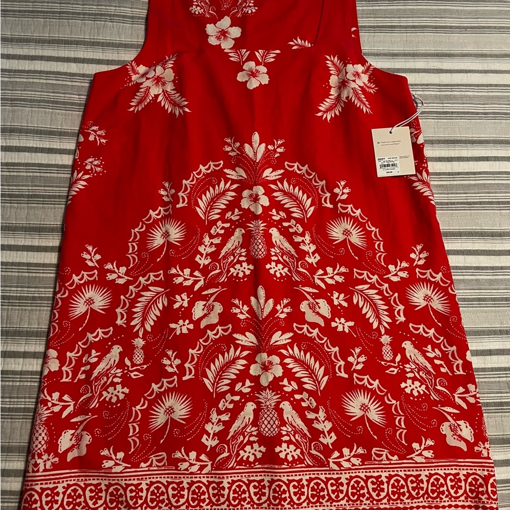 LC Lauren Conrad Red Sheath Halter Dress